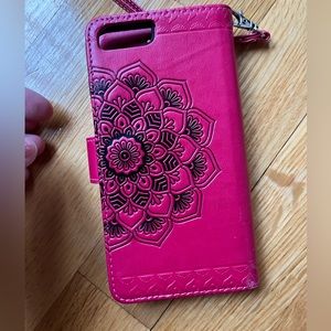 Iphone 7/7s/8 hard wallet phone case (like new)